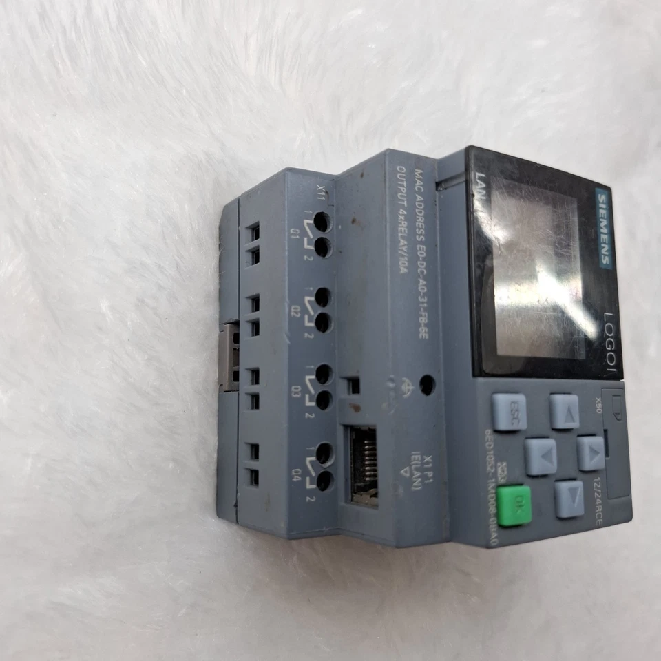 USED WORKING SIEMENS 6ED1052-1MD08-0BA0 12/24RCE 24VDC LOGO PLC 6ES10521MD080BA0